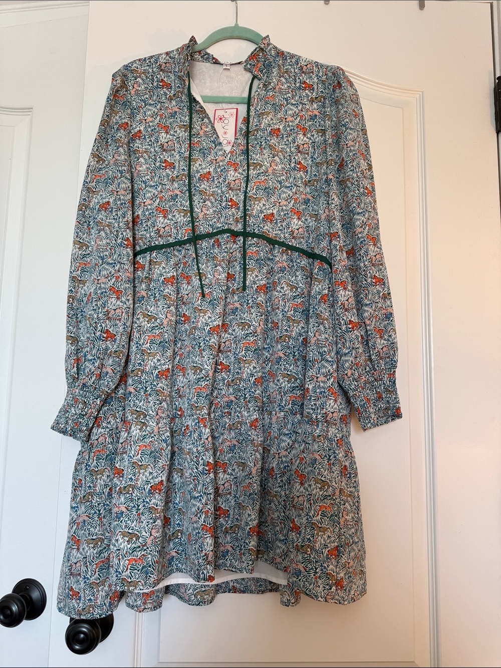 Rocking Horse Trimmed Dress